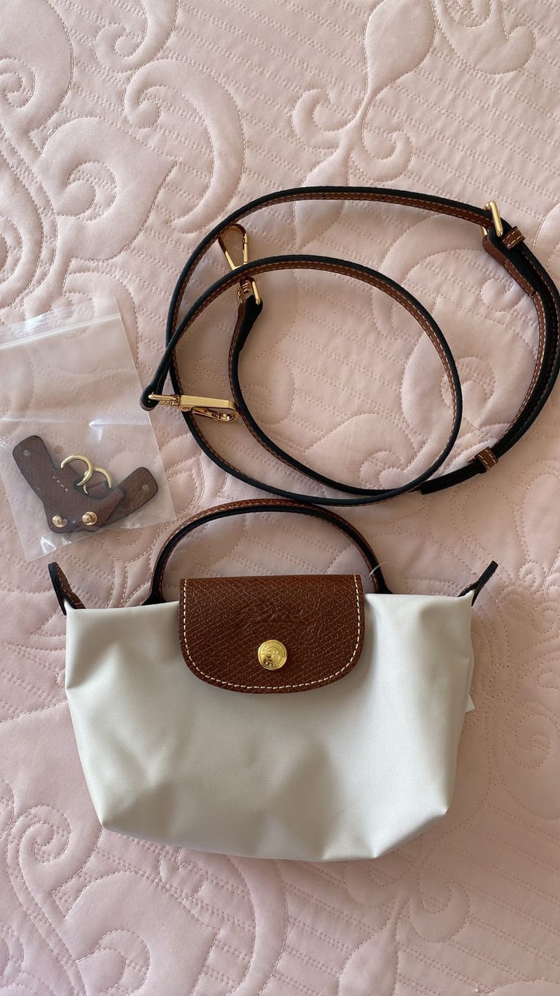 Customer photo review of Longchamp Le Pliage Original Mini Top Handle Pouch