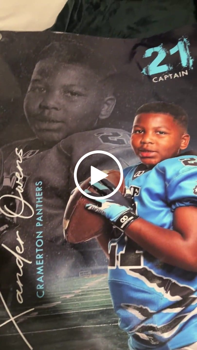 Customer video review of Custom Sports Banner - Reflection Football