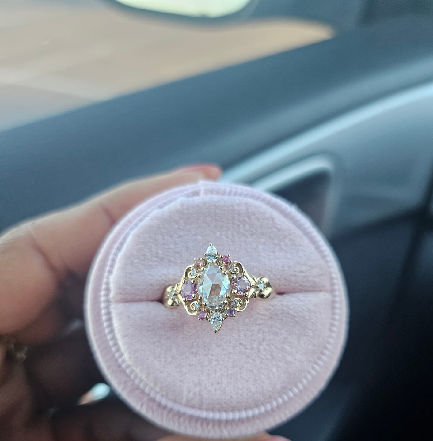 Customer photo review of Fire Child: Puffy Heart Ring