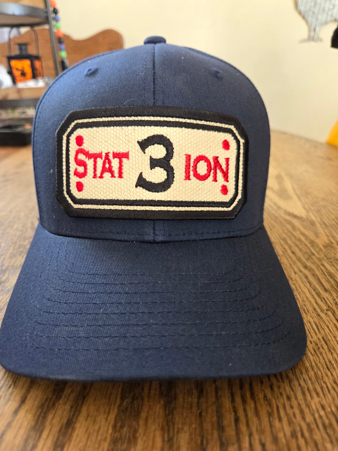 Customer photo review of FLEXFIT HOSE HAT WITH CUSTOM BACK OF HAT