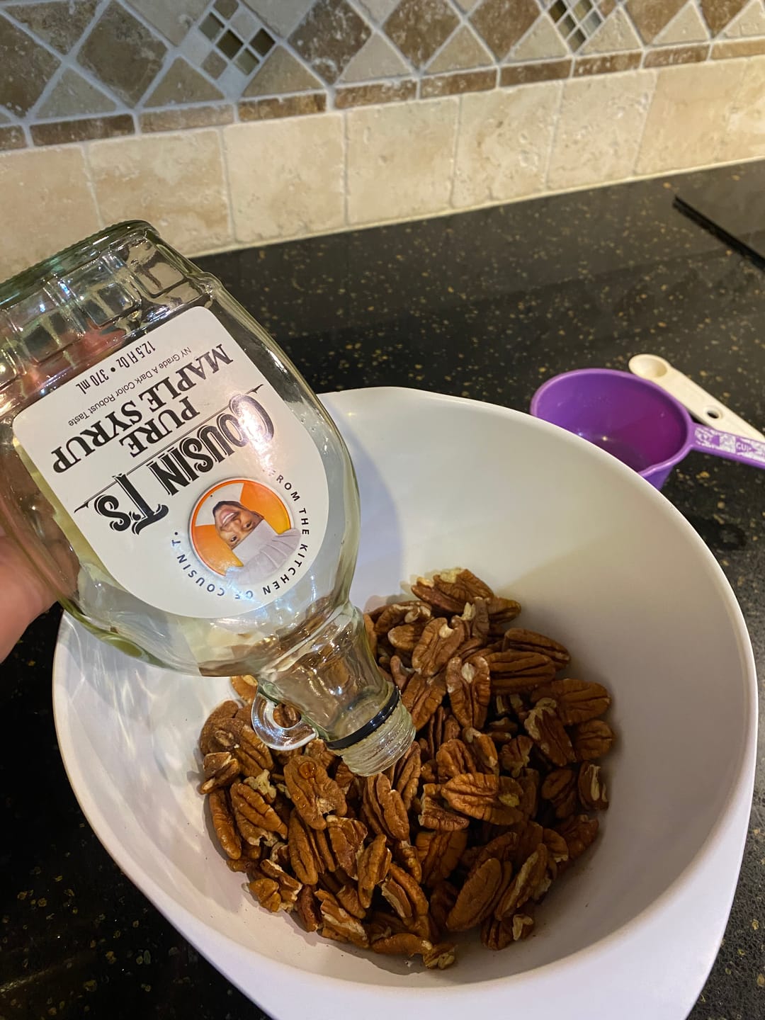 Customer photo review of Cousin T's Pure Maple Syrup