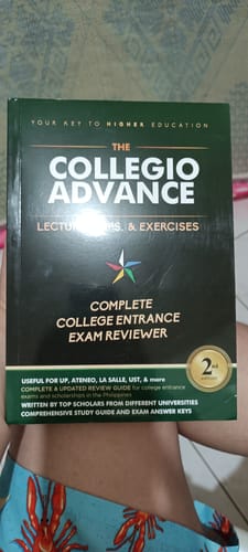Customer photo review of Collegio Advance - ULTIMATE Updated College Entrance Exam Reviewer for 2024 - 2025