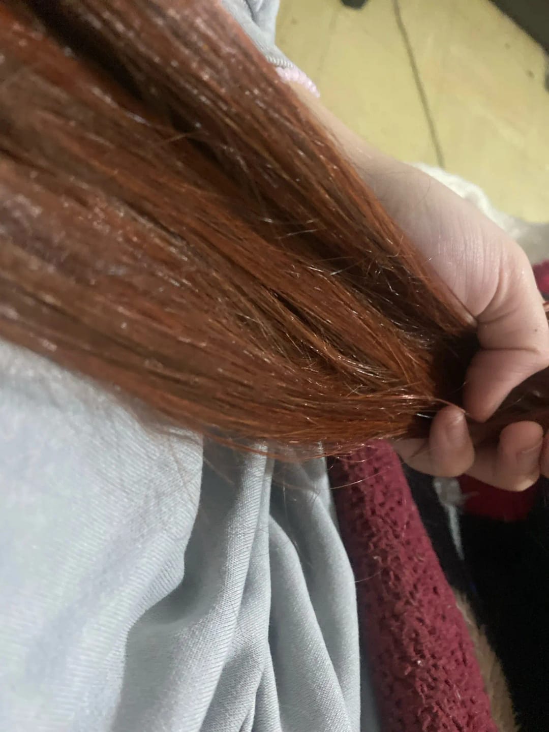 Customer photo review of Signature Syn Halo Hair Extensions Buy 1 Get 2