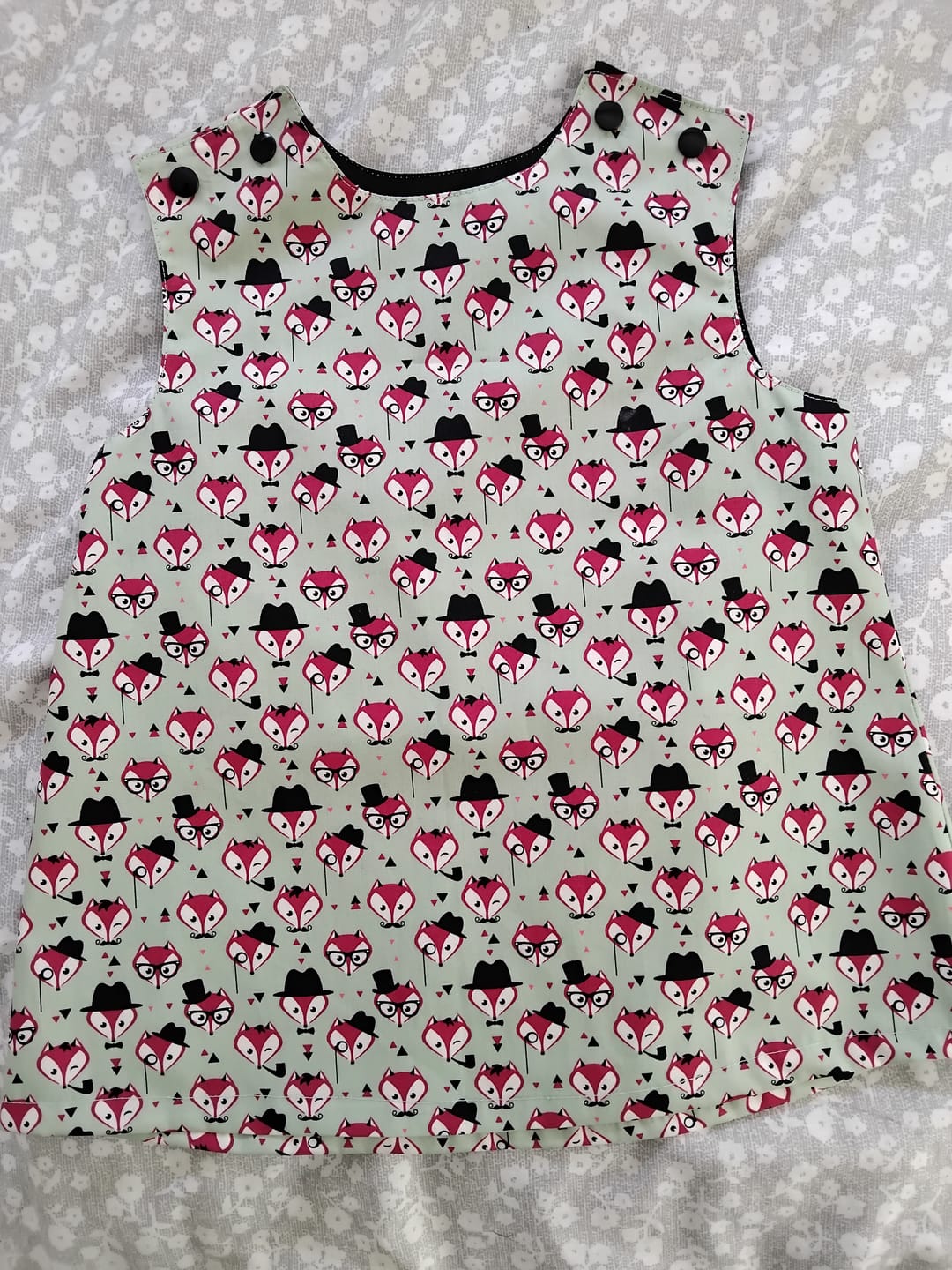 Customer photo review of Fancy Foxes Rose & Hubble Cotton Poplin Fabric