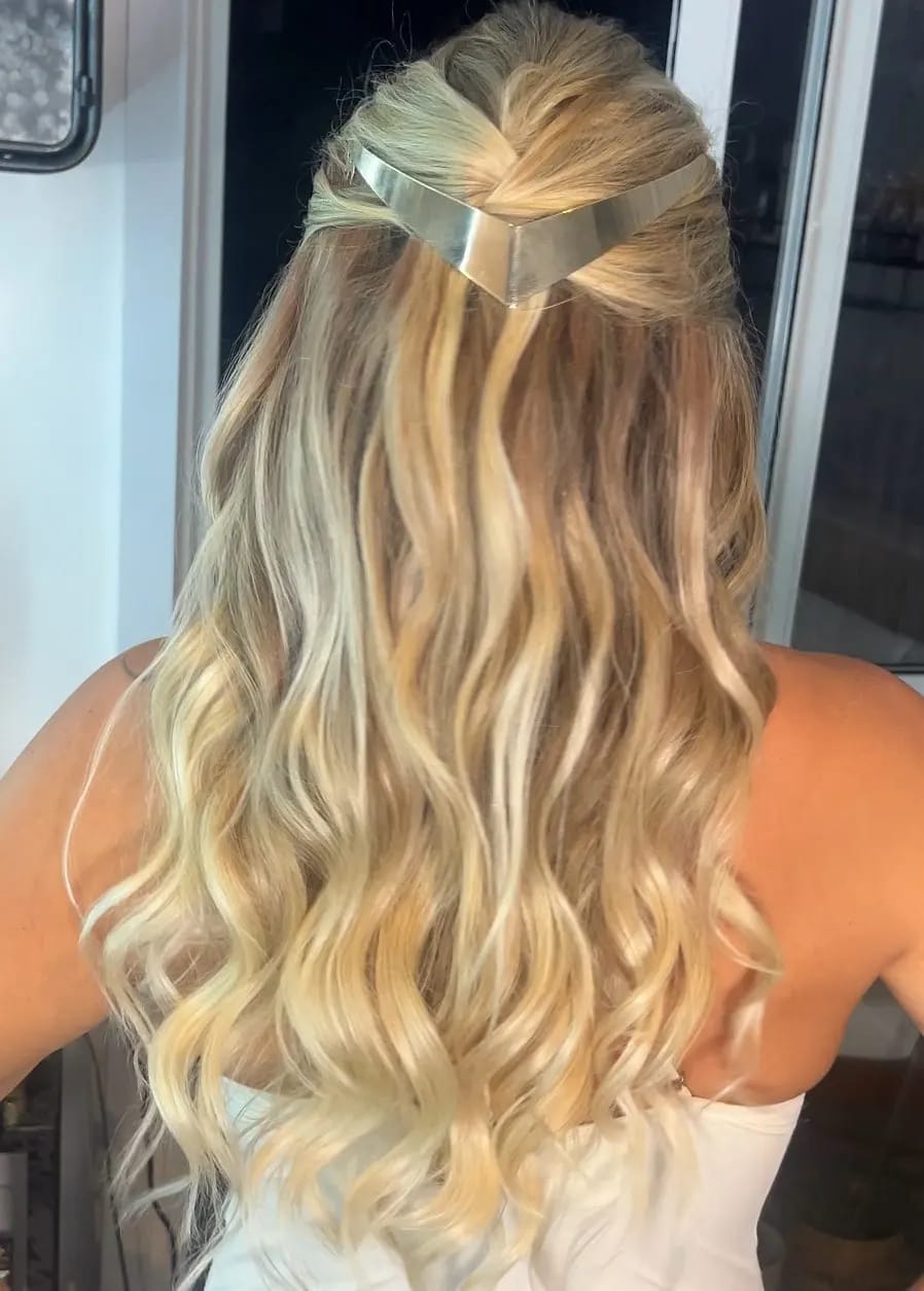 Customer photo review of Signature Syn Halo Hair Extensions Buy 1 Get 3