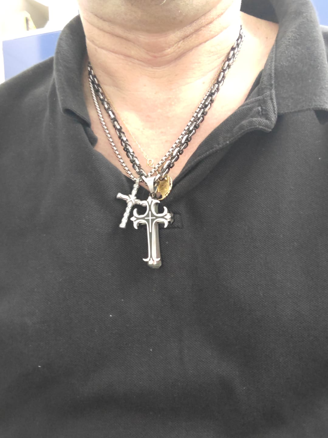Customer photo review of Collier Croisé de l'Espoir