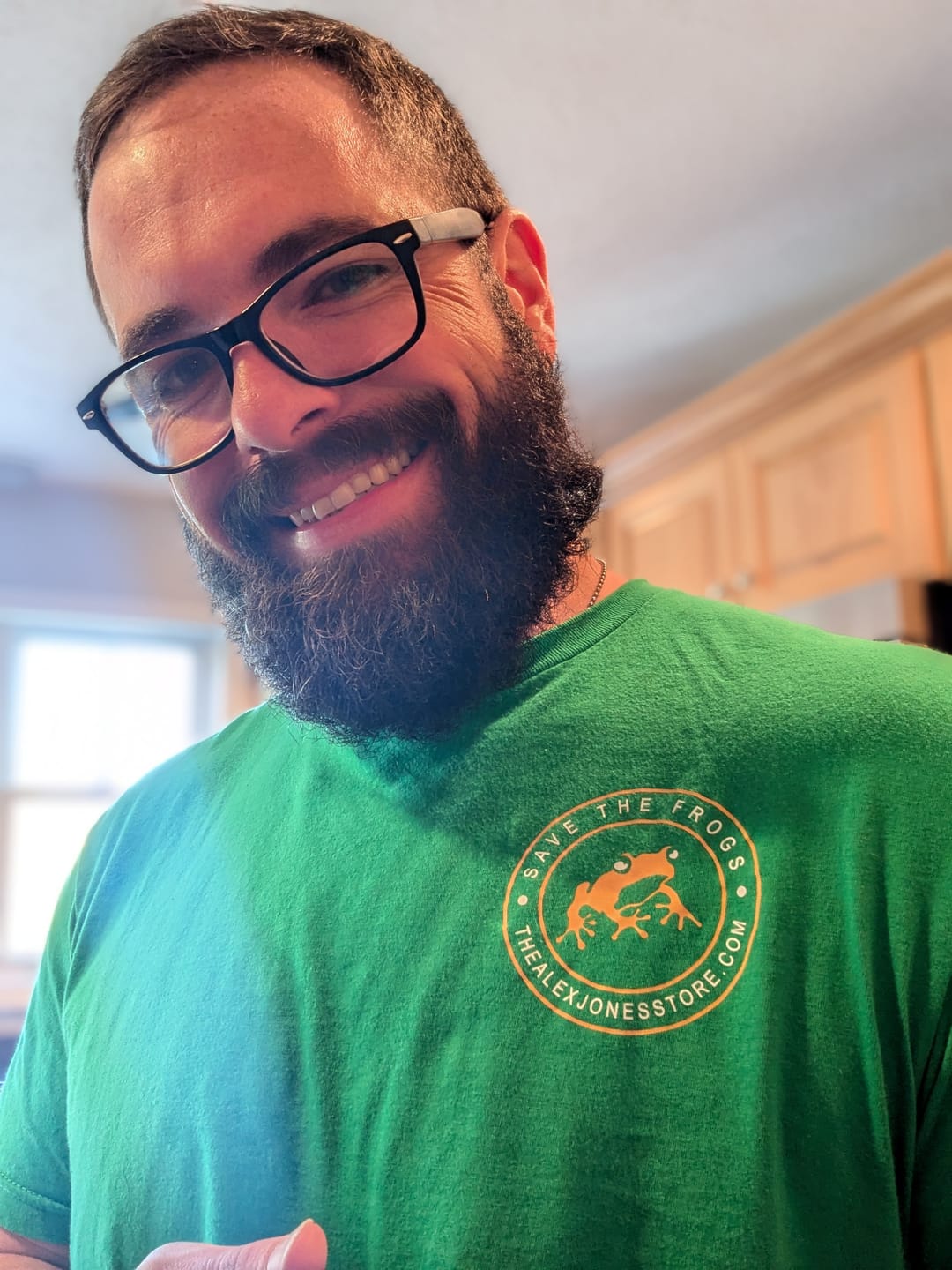 Customer photo review of Save The Frogs T-Shirt