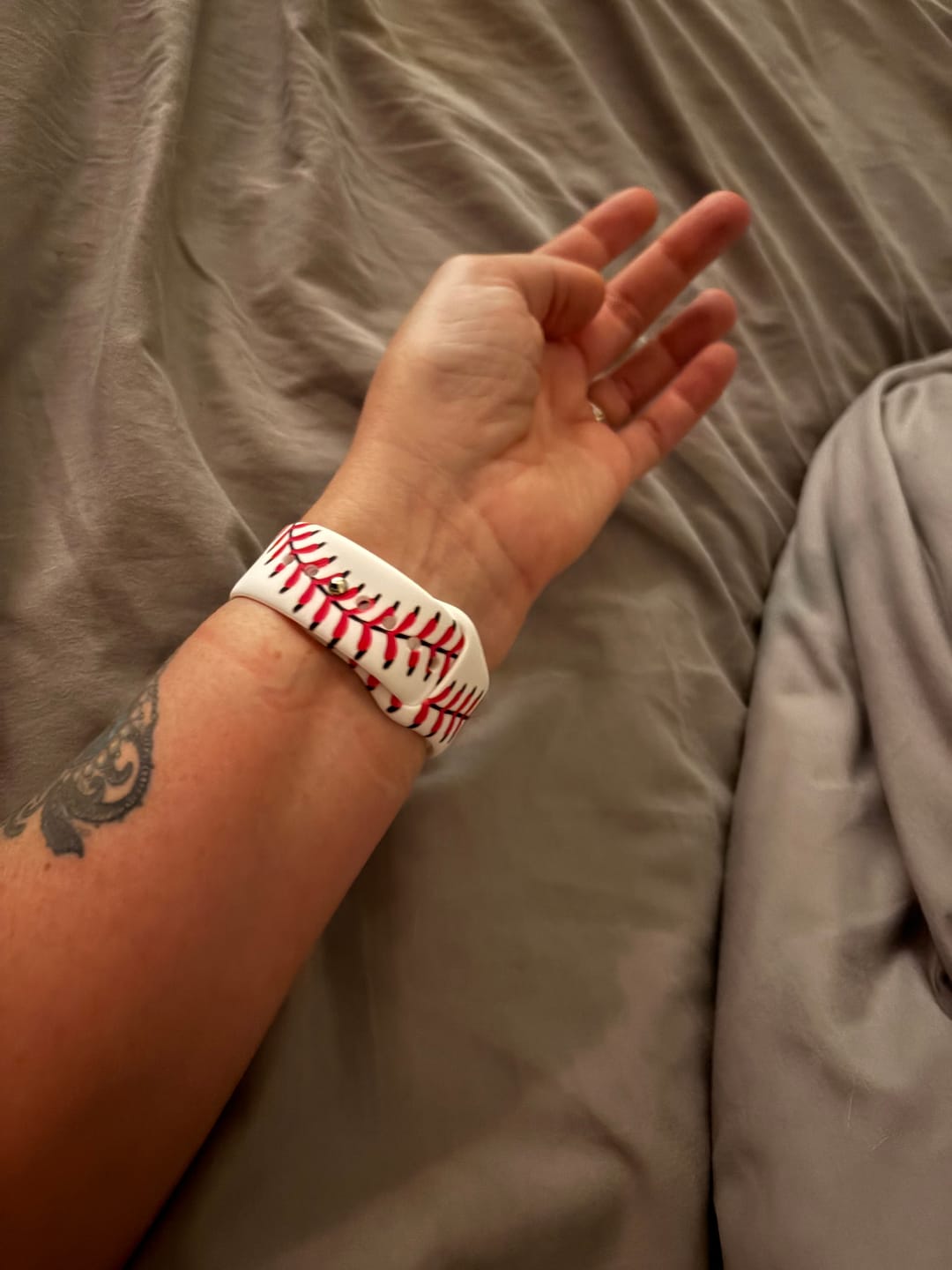 Customer photo review of Baseball Watch Band for Apple Watch