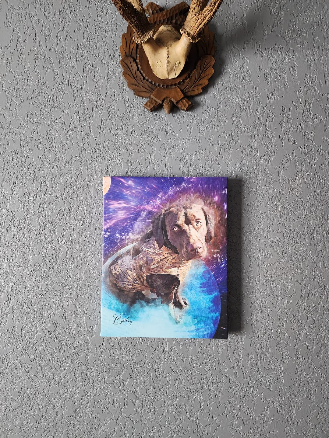 Customer photo review of Watercolor Pet Art - Pet Galaxy (PG)