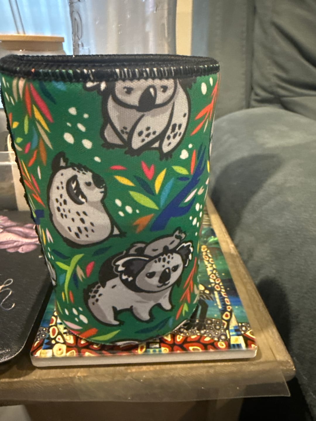 Customer photo review of Stubbyz Home Among the Gum Trees Stubby Cooler 4-Pack