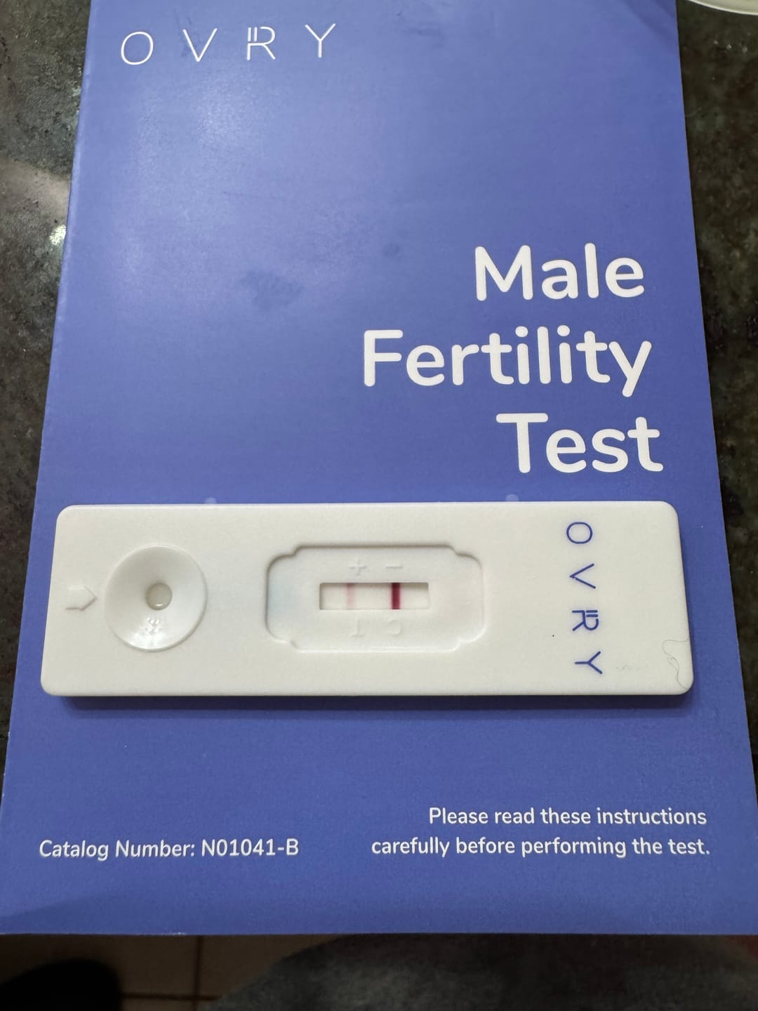 Customer photo review of Male Fertility Test