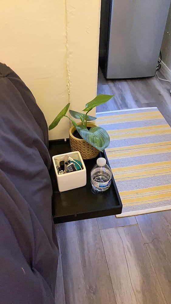 Customer photo review of The Original Bedside Shelf / BedShelfie - Slide