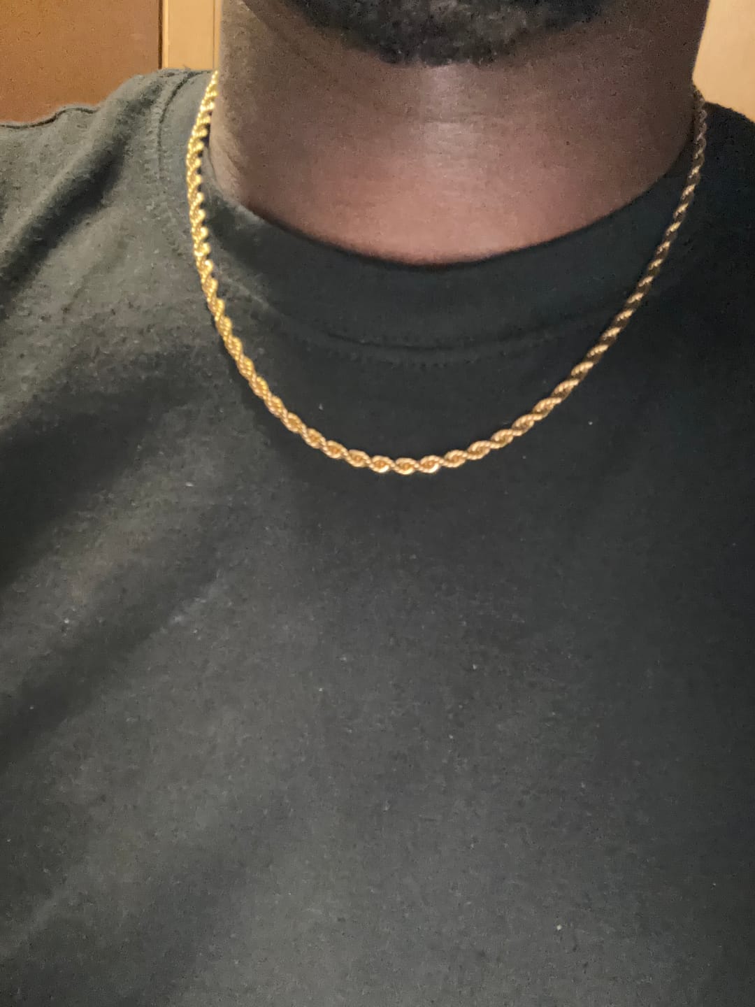 Customer photo review of 4mm Rope Chain - Gold