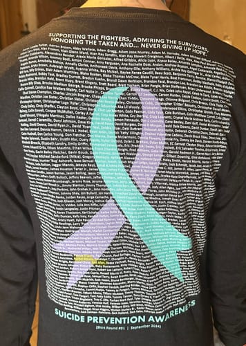 Customer photo review of Round 91 (Unisex Long Sleeve Tee | Bella + Canvas)