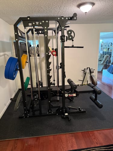 Customer photo review of Major Fitness B52 All-In-One Home Gym Smith Machine