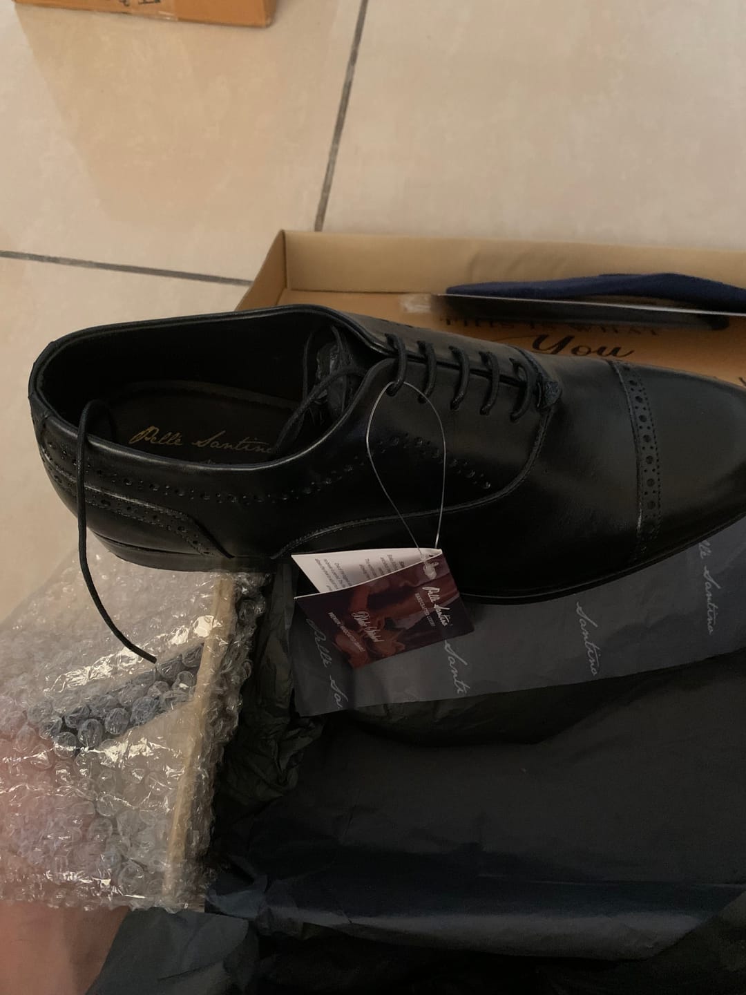 Customer photo review of Cap Toe Oxfords - Black