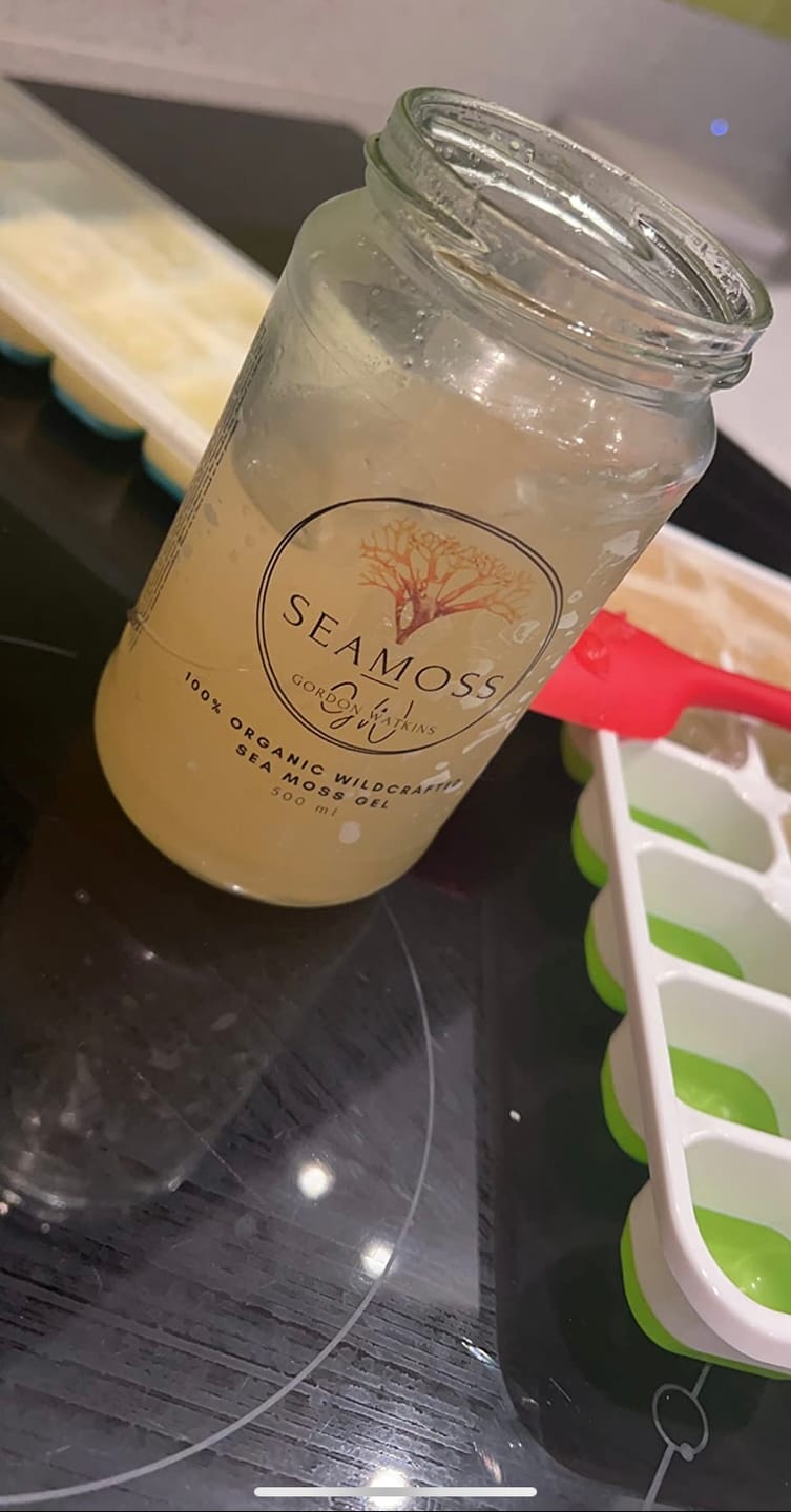 Customer photo review of Purple Sea Moss Gel - Nutrient-Dense Vegan Superfood (250ml & 500ml)