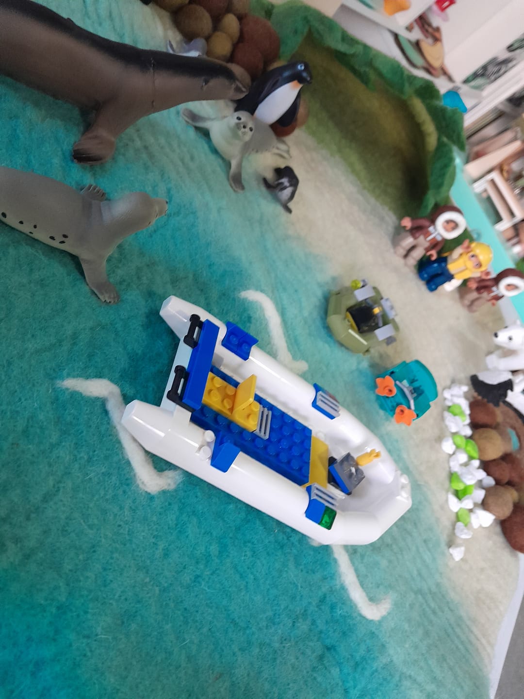 Customer photo review of Large Sea and Rockpool Play Mat Playscape