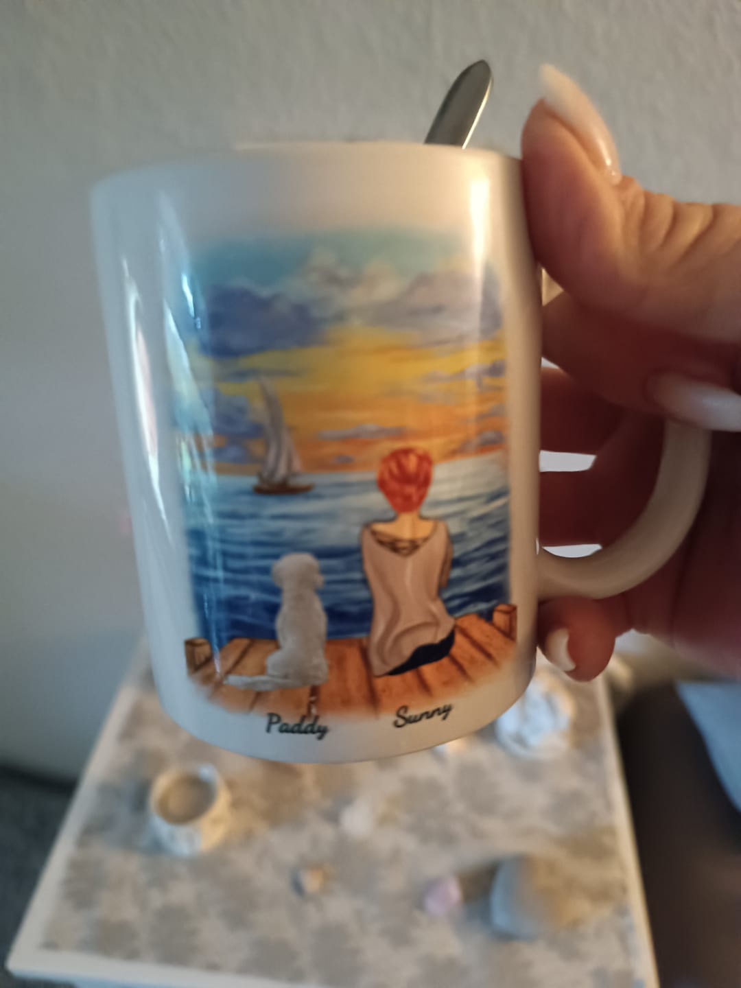 Customer photo review of Unterwegs mit Haustier - Individuelle Tasse