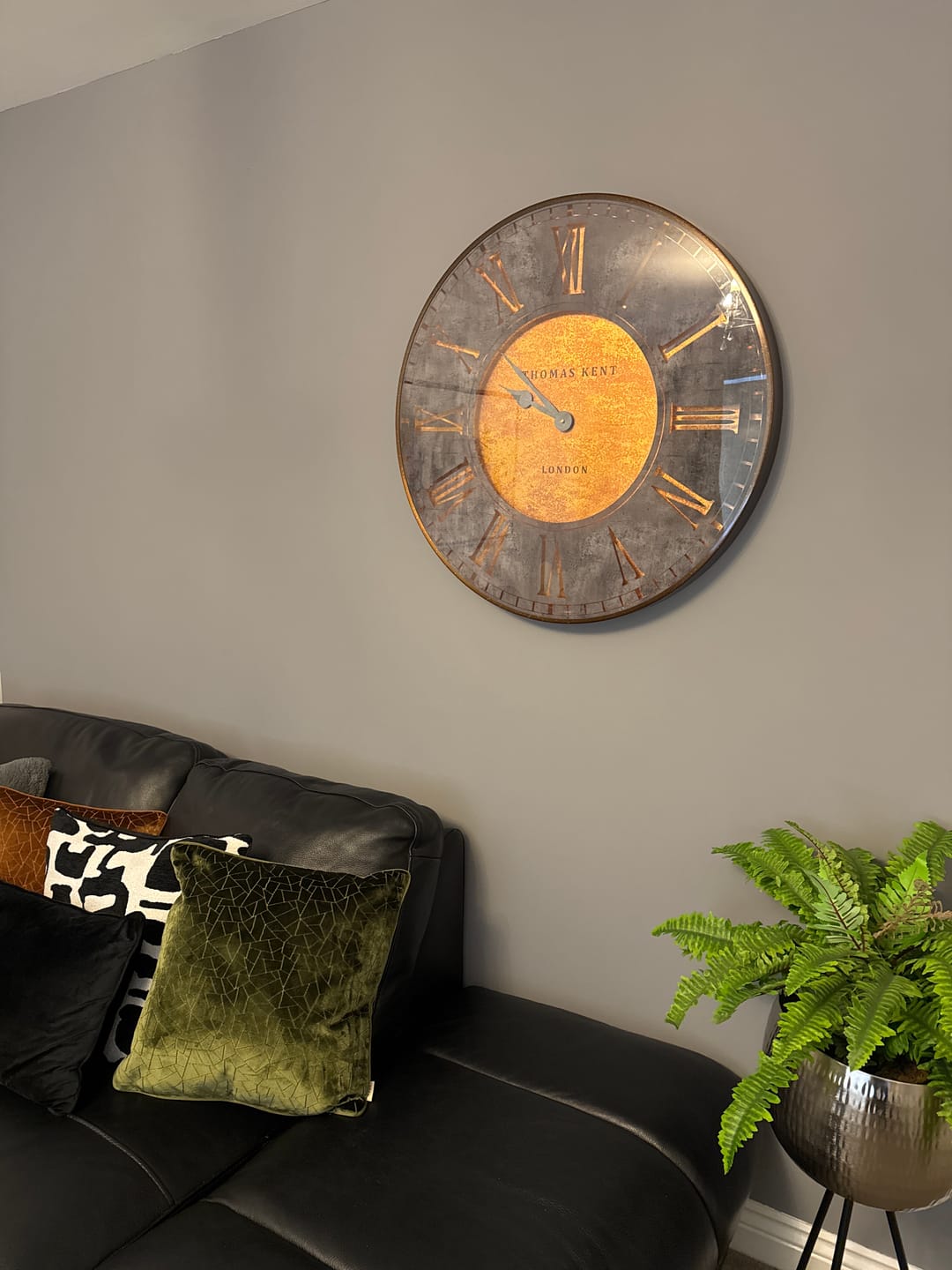 Customer photo review of Thomas Kent London. Florentine Star Wall Clock 30" (74cm) Gold.