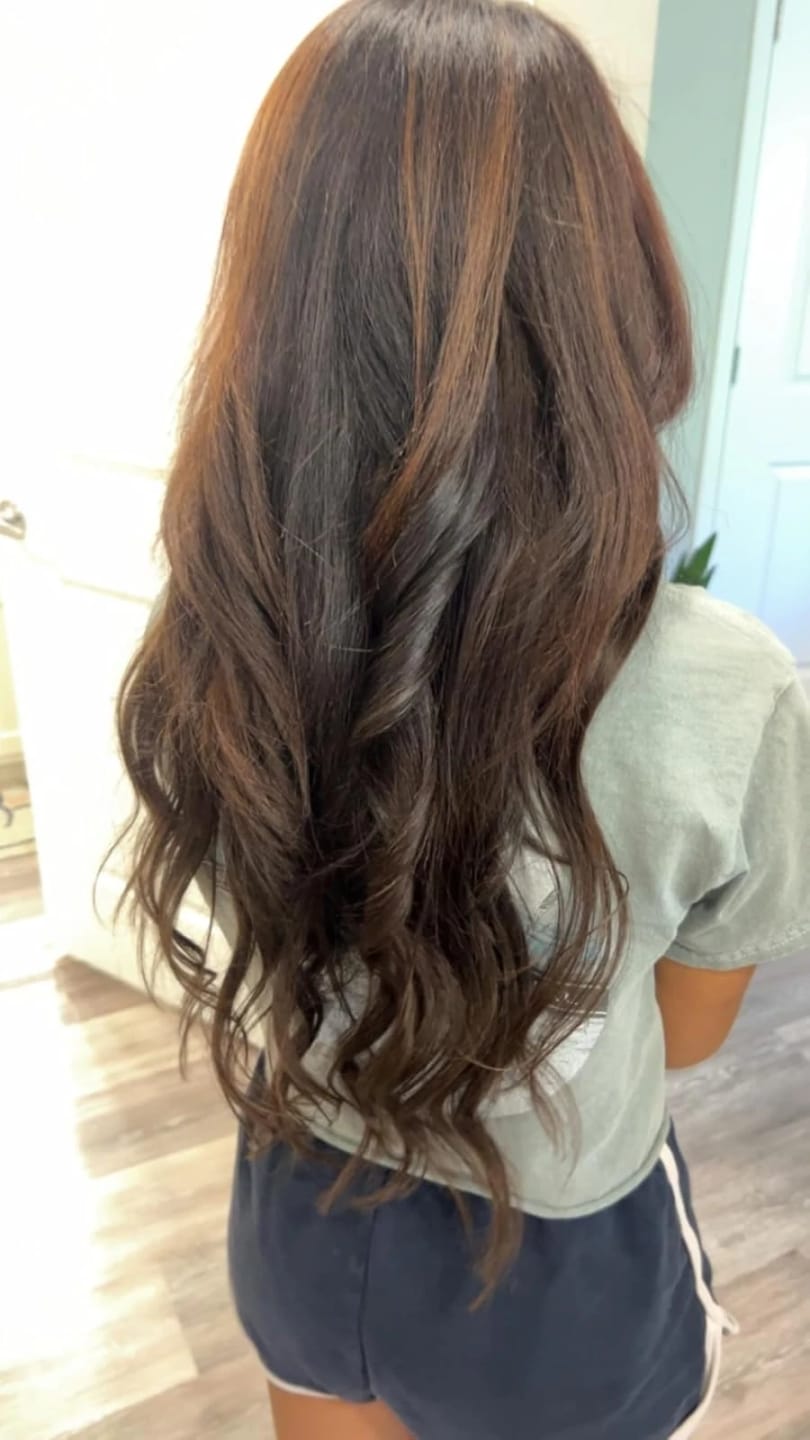 Customer photo review of Signature Syn Halo Hair Extensions Buy 1 Get 3