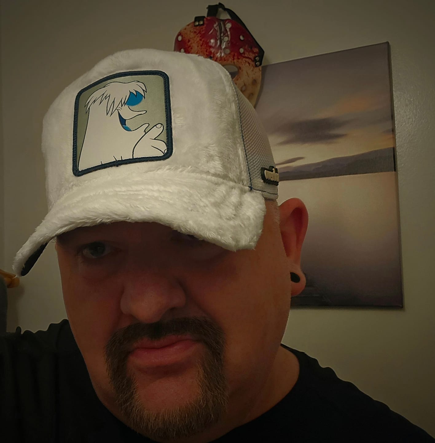 Customer photo review of OVERLORD X Looney Tunes: Abominable Snowman Hugo Trucker Cap