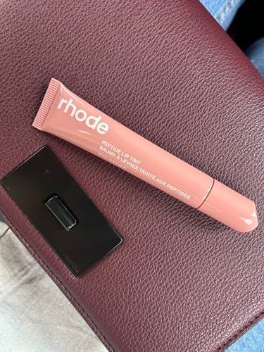 Customer photo review of peptide lip tint / toast