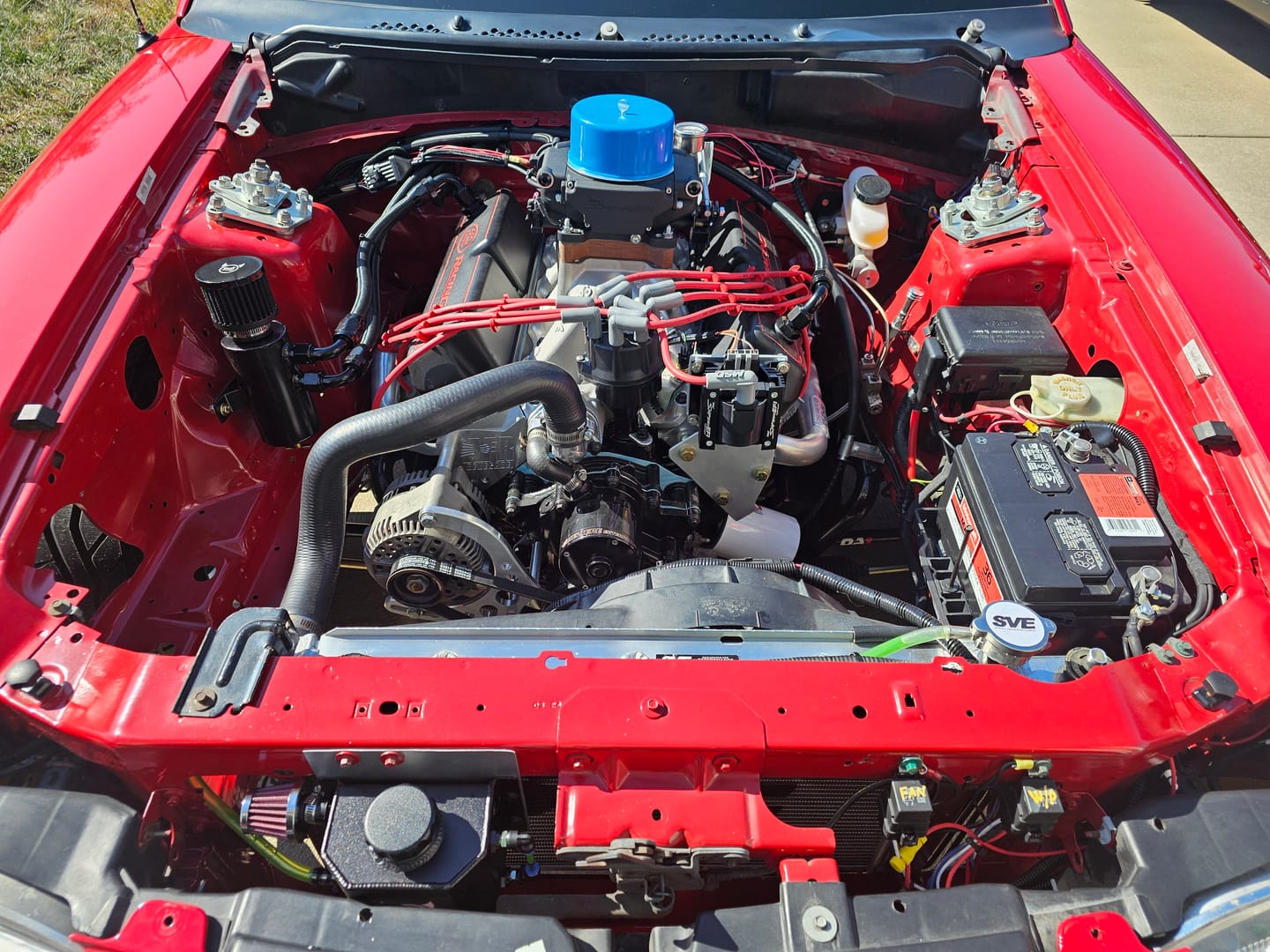 Customer photo review of SBC 10AN Valve Cover Adapter Fittings for Push-In Grommet (Pair)