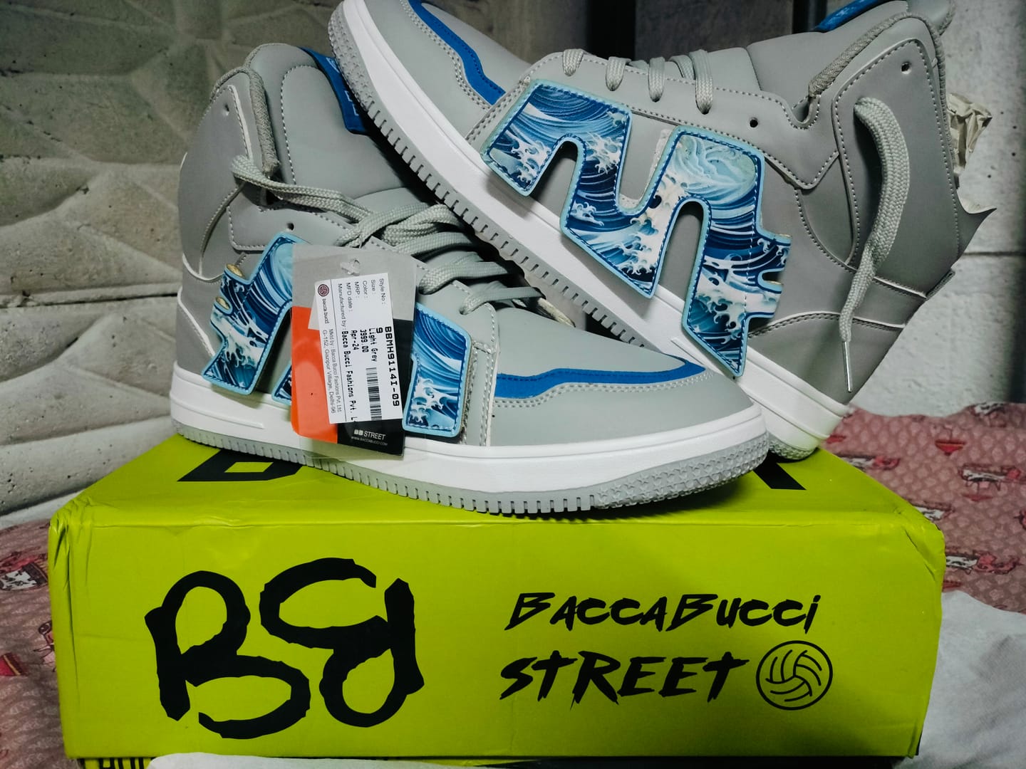 Customer photo review of Bacca Bucci High-Top PATCH-PLAY Men's Sneakers