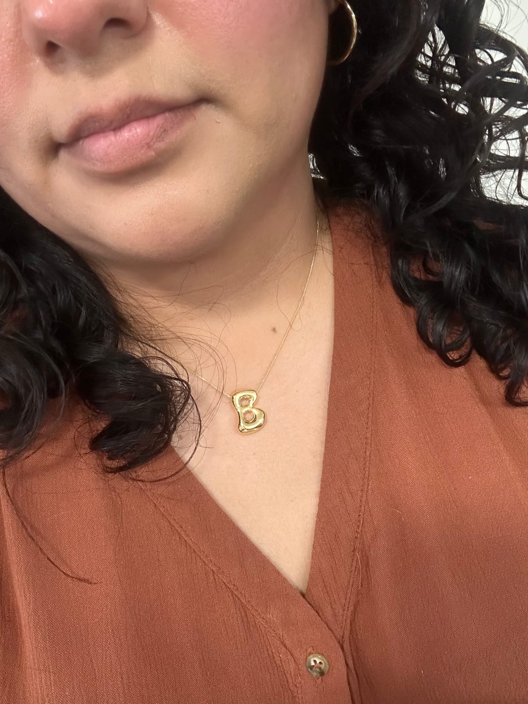 Customer photo review of Collar Inicial Bubble
