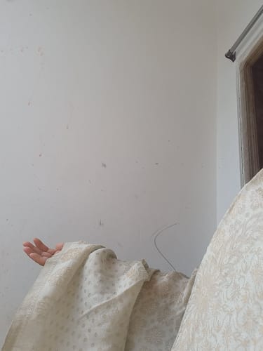 Customer photo review of Pashtush Womens Extra Fine Wool Shawl, Twilight Reversible Design, Ivory