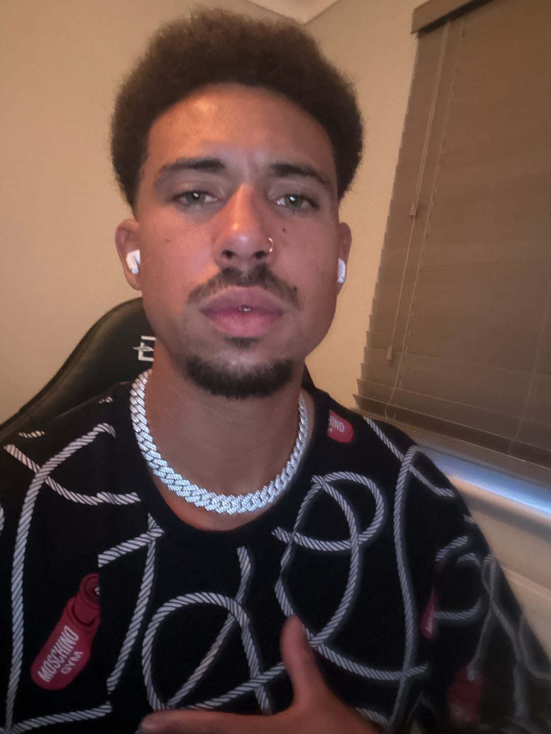 Customer photo review of 14mm Monaco Chain - White Gold