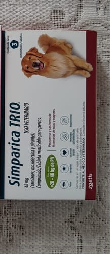 Customer photo review of Simparica TRIO® 3 Tabletas