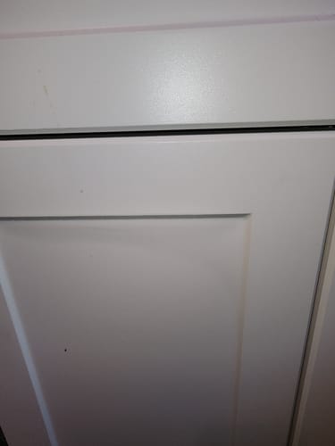 Customer photo review of 24" Wide Base Cabinet With Drawer On Top - Thermofoil Doors