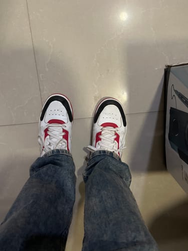 Customer photo review of FUNK white Red Men's casual sneaker