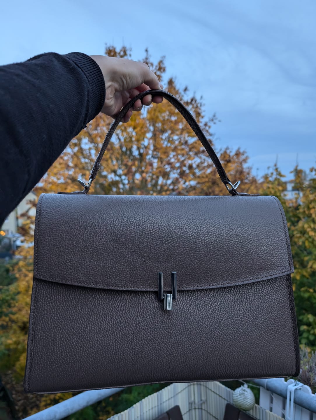 Customer photo review of DIY-Box: The Business Bag *Runde Klappe*