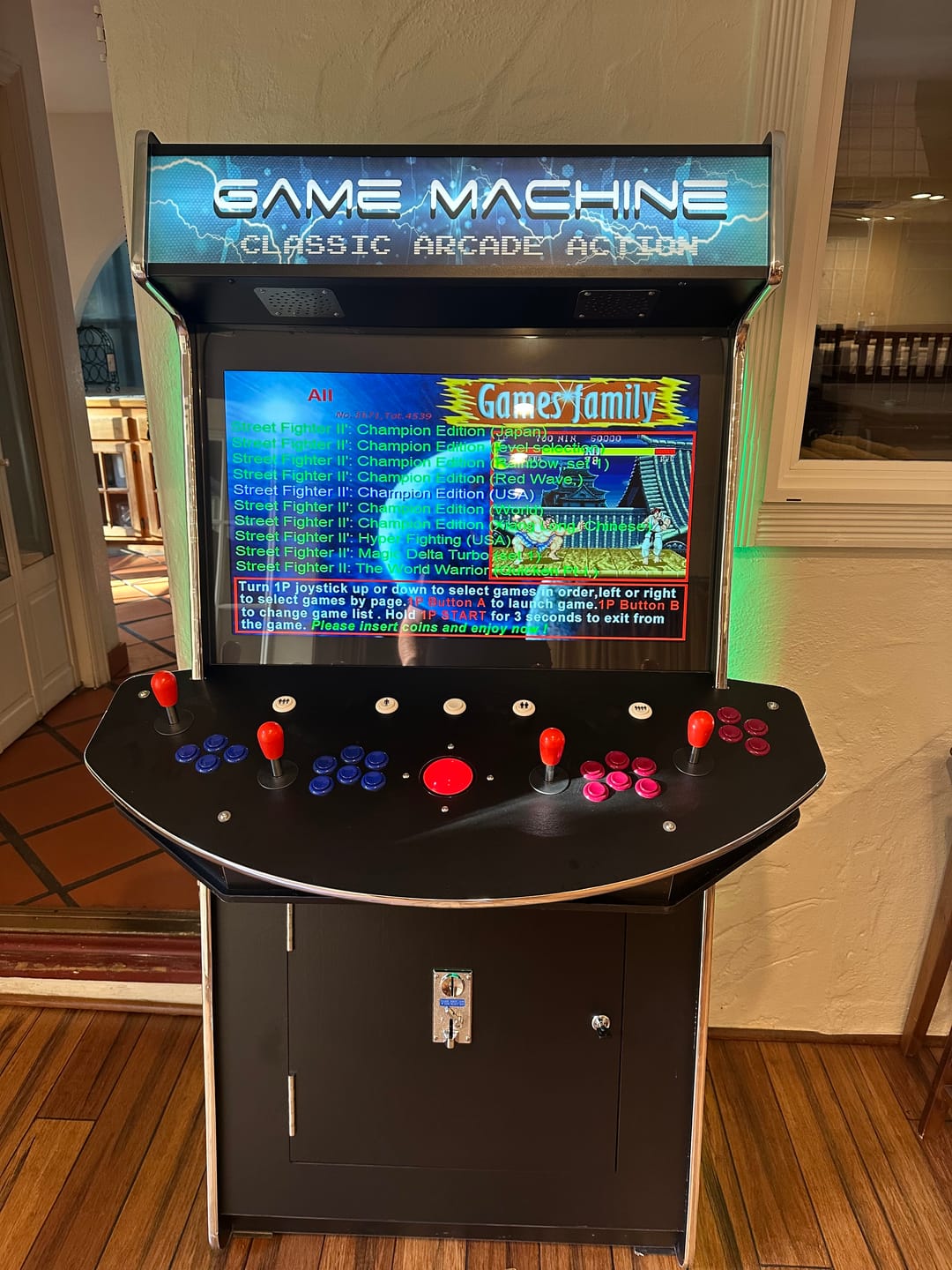 Customer photo review of 4 Player Standup Arcade Machine 3505 Retro Multi Cade Games