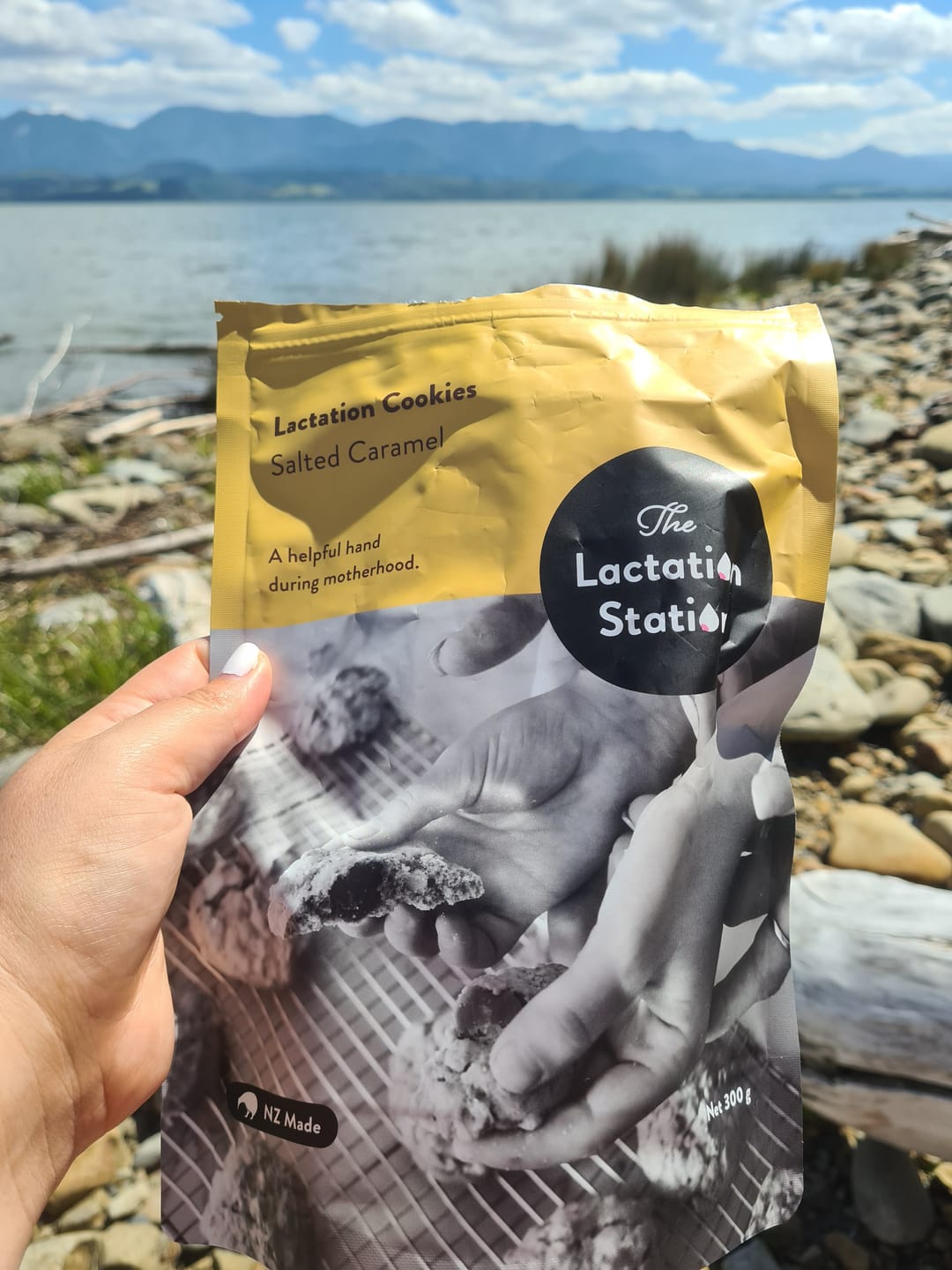 Customer photo review of Salted Caramel Lactation Cookies