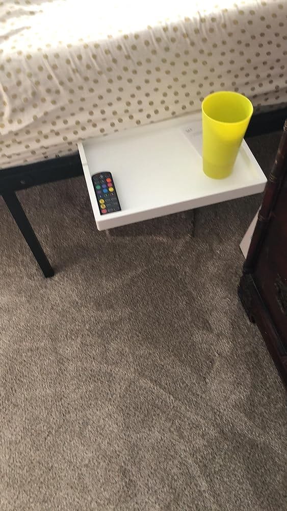 Customer photo review of The Original Bedside Shelf / BedShelfie - Slide