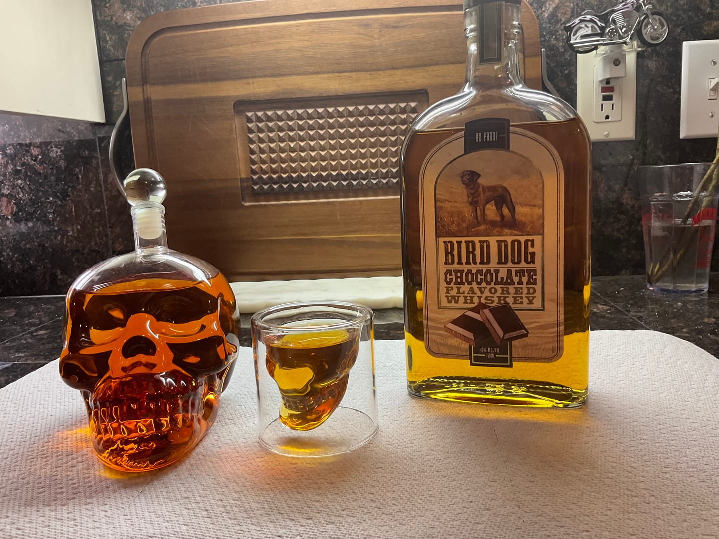 Customer photo review of Bird Dog Chocolate Flavored Whiskey (750ml)