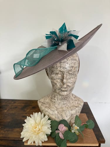 Customer photo review of Sinamay Side Sweep Hat Base 43 x 45cm HA080