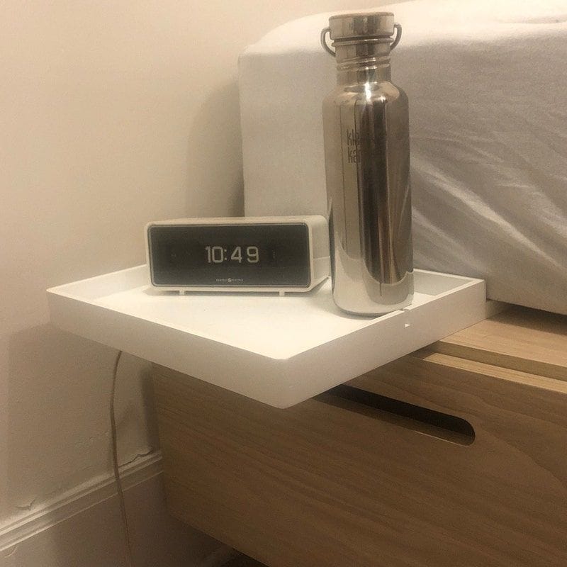 Customer photo review of The Original Bedside Shelf / BedShelfie - Slide