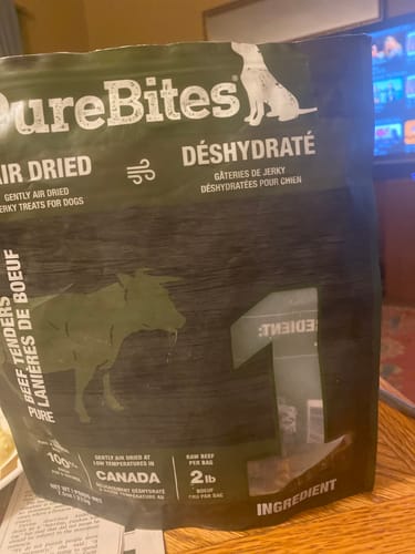 Customer photo review of Canadian Bacon Dog Treats - Farm Fresh - Tilted Barn