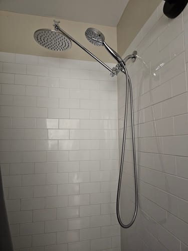 Customer photo review of 1-Spray Dual Shower Head Set