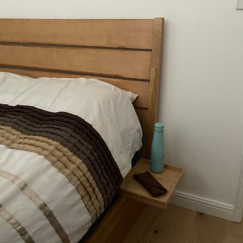Customer photo review of The Original Bedside Shelf / BedShelfie - Slide