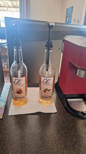 Customer photo review of Syrup Pump for 750mL Bottle - 5 PACK