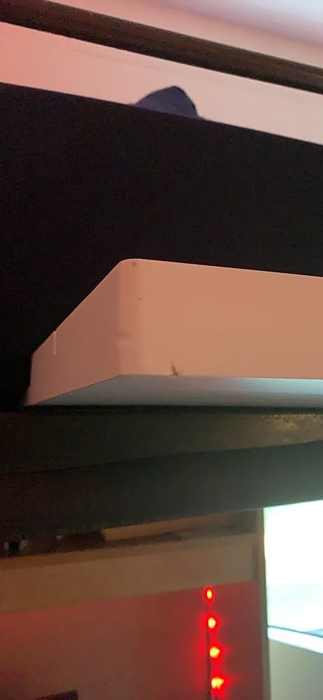 Customer photo review of The Original Bedside Shelf / BedShelfie - Slide
