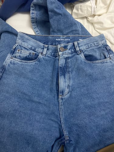 Marina C. review of Calça Jeans Wide Leg Buriti Azul Médio image 1 out of 1