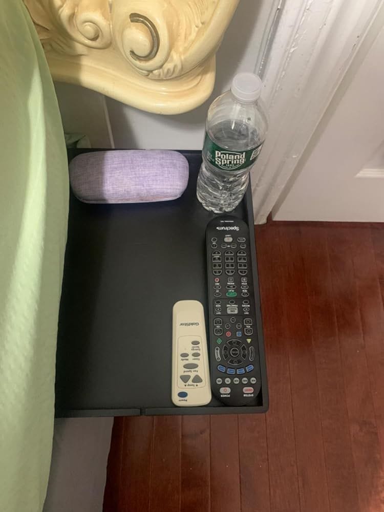 Customer photo review of The Original Bedside Shelf / BedShelfie - Slide