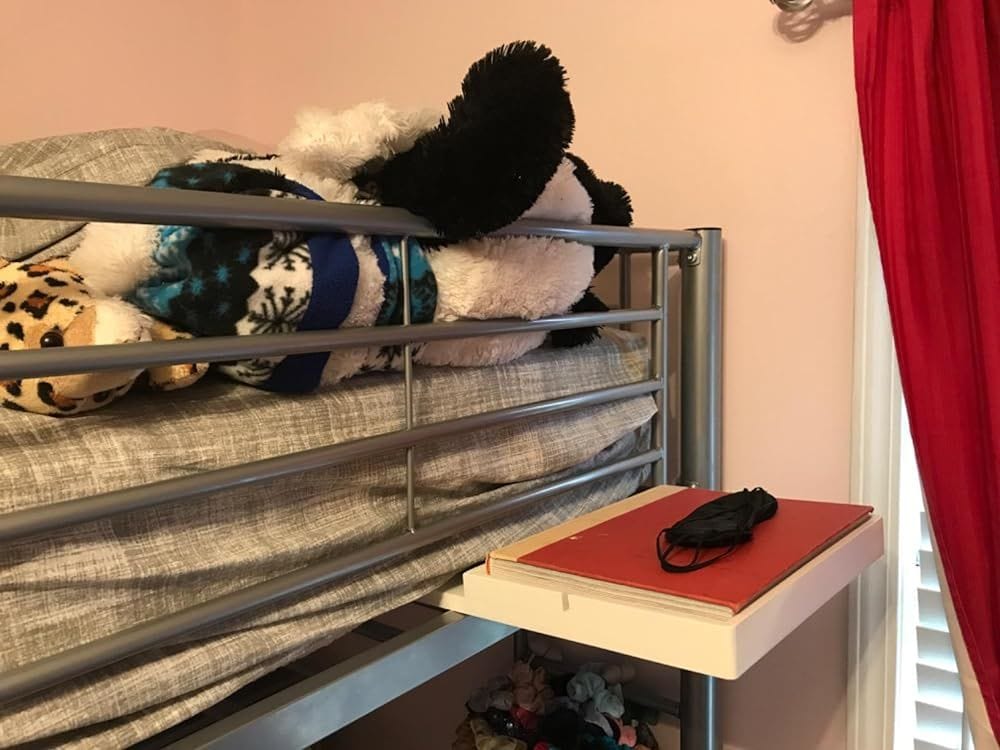 Customer photo review of The Original Bedside Shelf / BedShelfie - Slide